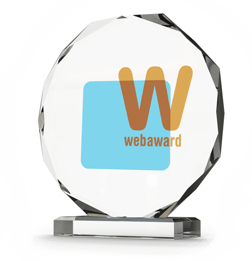 Webaward Logo On Glass