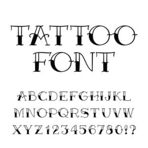 Tattoo font